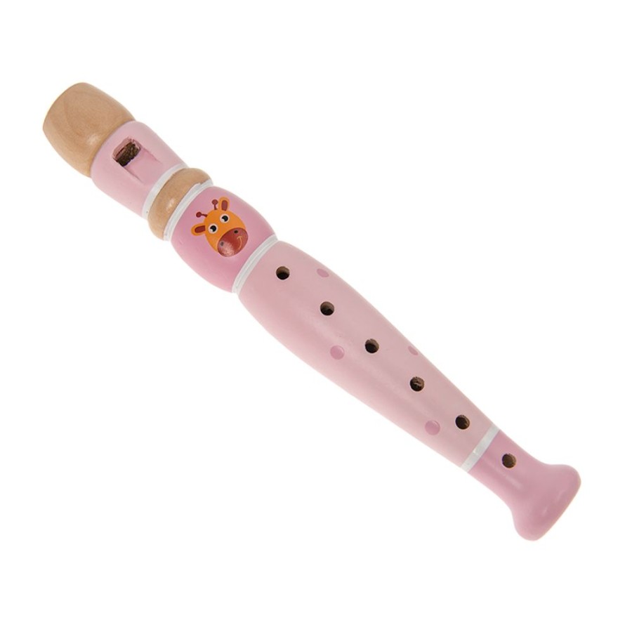 Spielzeug SMIKI | Blockflote Giraffe Rosa