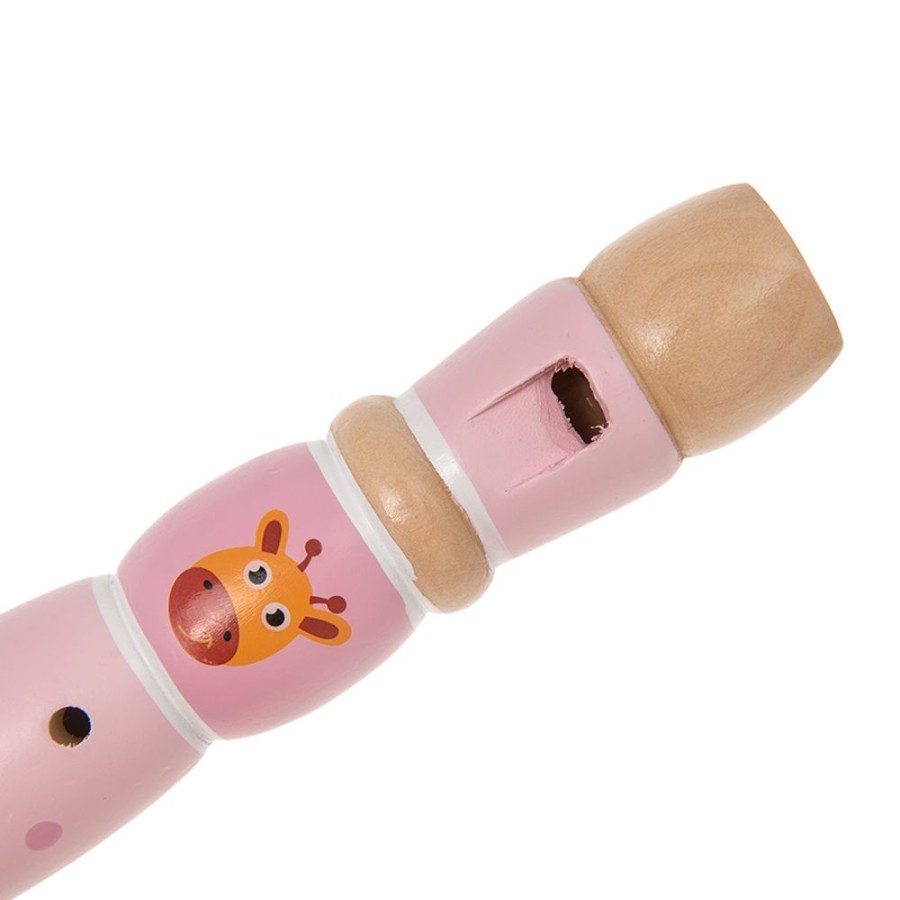 Spielzeug SMIKI | Blockflote Giraffe Rosa