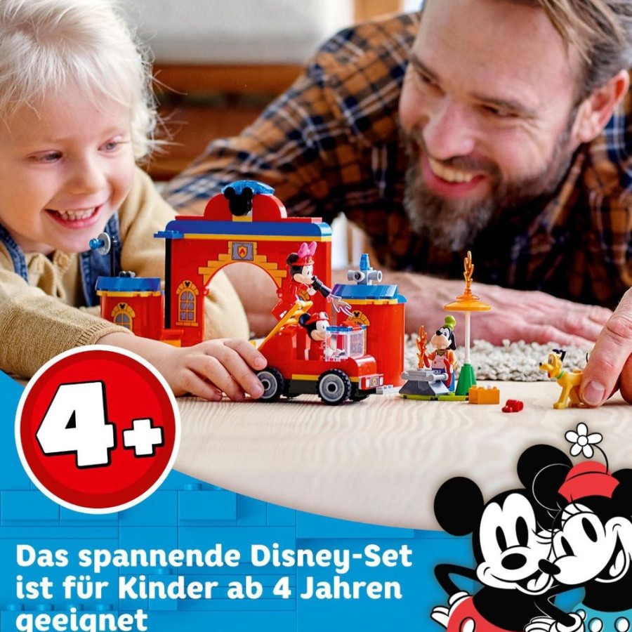 Spielzeug LEGO | Lego Mickey Mouse 10776 Mickys Feuerwehrstation