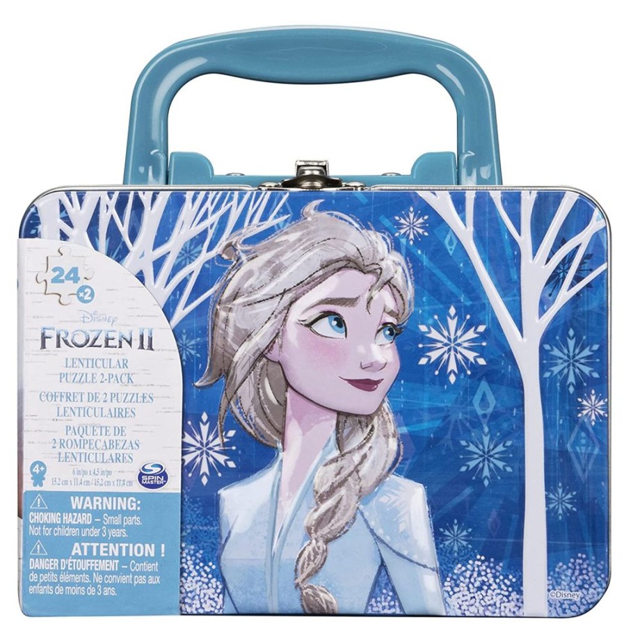 Spielzeug Spin Master | Spin Master Frozen 2 Puzzle Im Blechkoffer