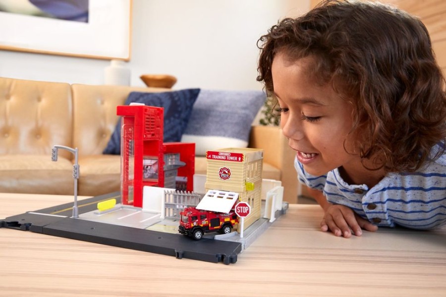 Spielzeug Mattel | Matchbox Feuerwache Spielset