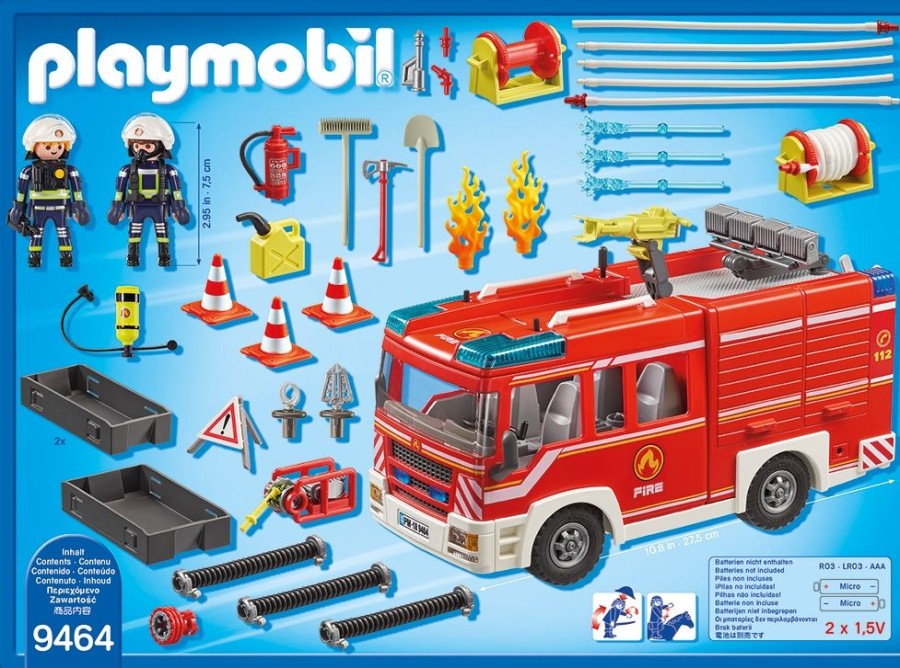 Spielzeug Playmobil | Playmobil 9464 Feuerwehr-Rustfahrzeug