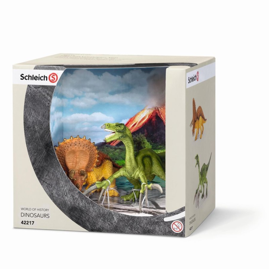 Spielzeug Schleich | Schleich 42217 Triceraptos Und Therizinosaurus