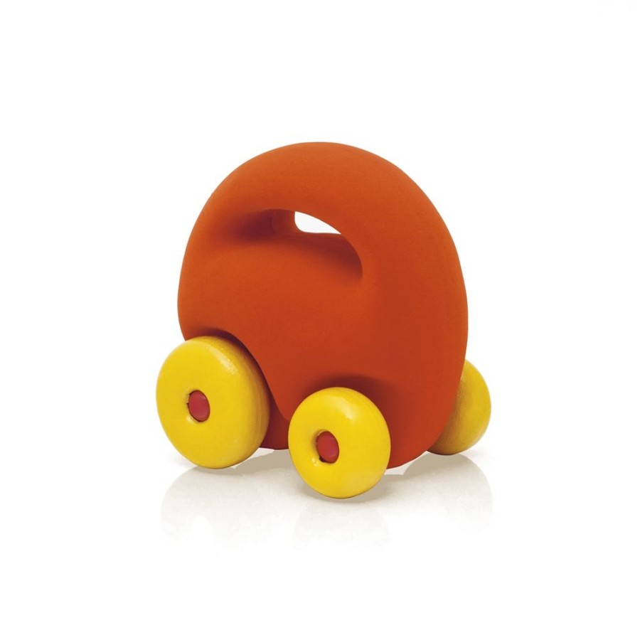 Spielzeug Rubbabu | Rubbabu Mascot Car Orange