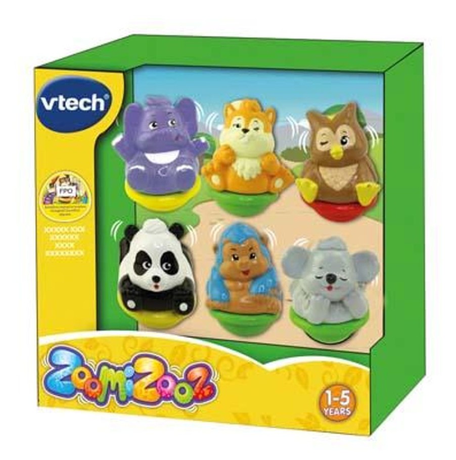 Spielzeug Vtech | Vtech Zoomizooz Wilde Tiere 6Er Set