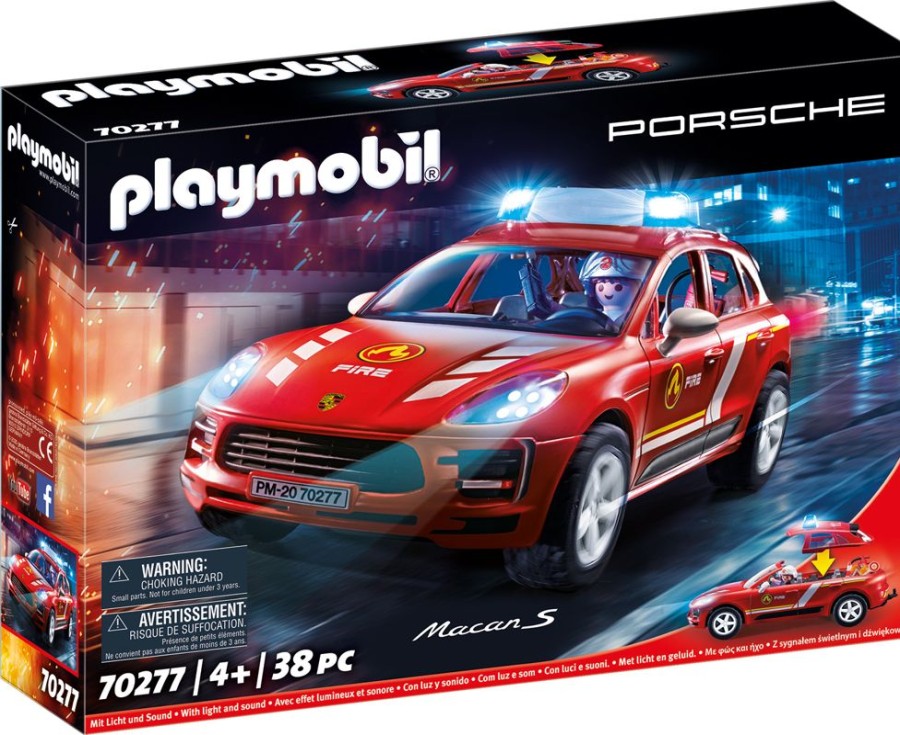 Spielzeug Playmobil | Playmobil 70277 Porsche Macan S Feuerwehr