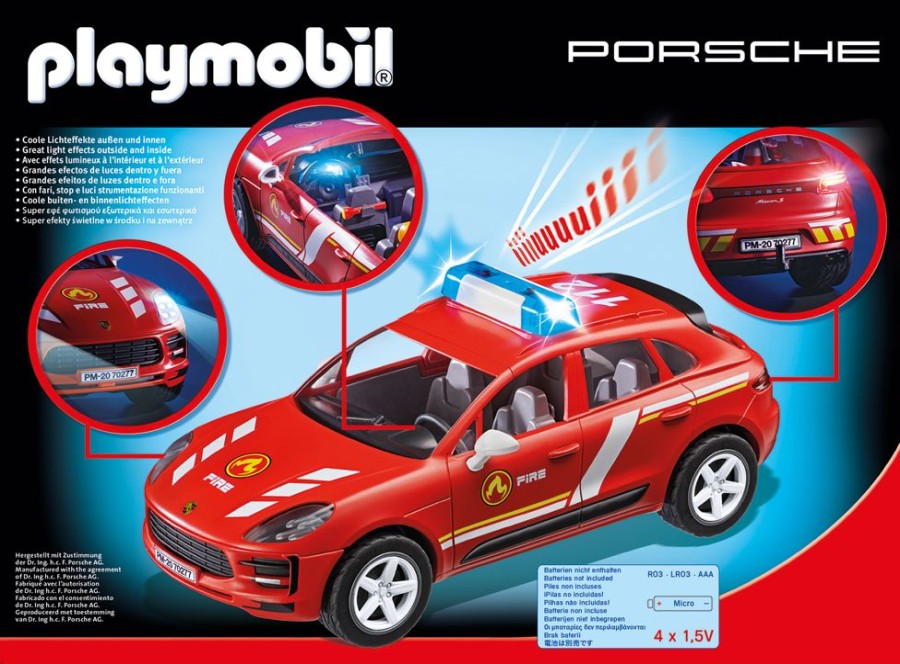 Spielzeug Playmobil | Playmobil 70277 Porsche Macan S Feuerwehr