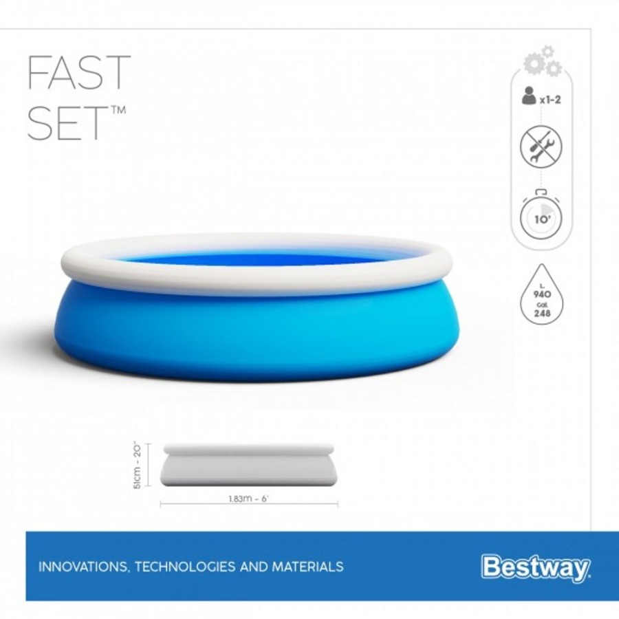 Spielzeug BESTWAY | Bestway Fast Set Aufstellpool Ohne Pumpe 183X51Cm