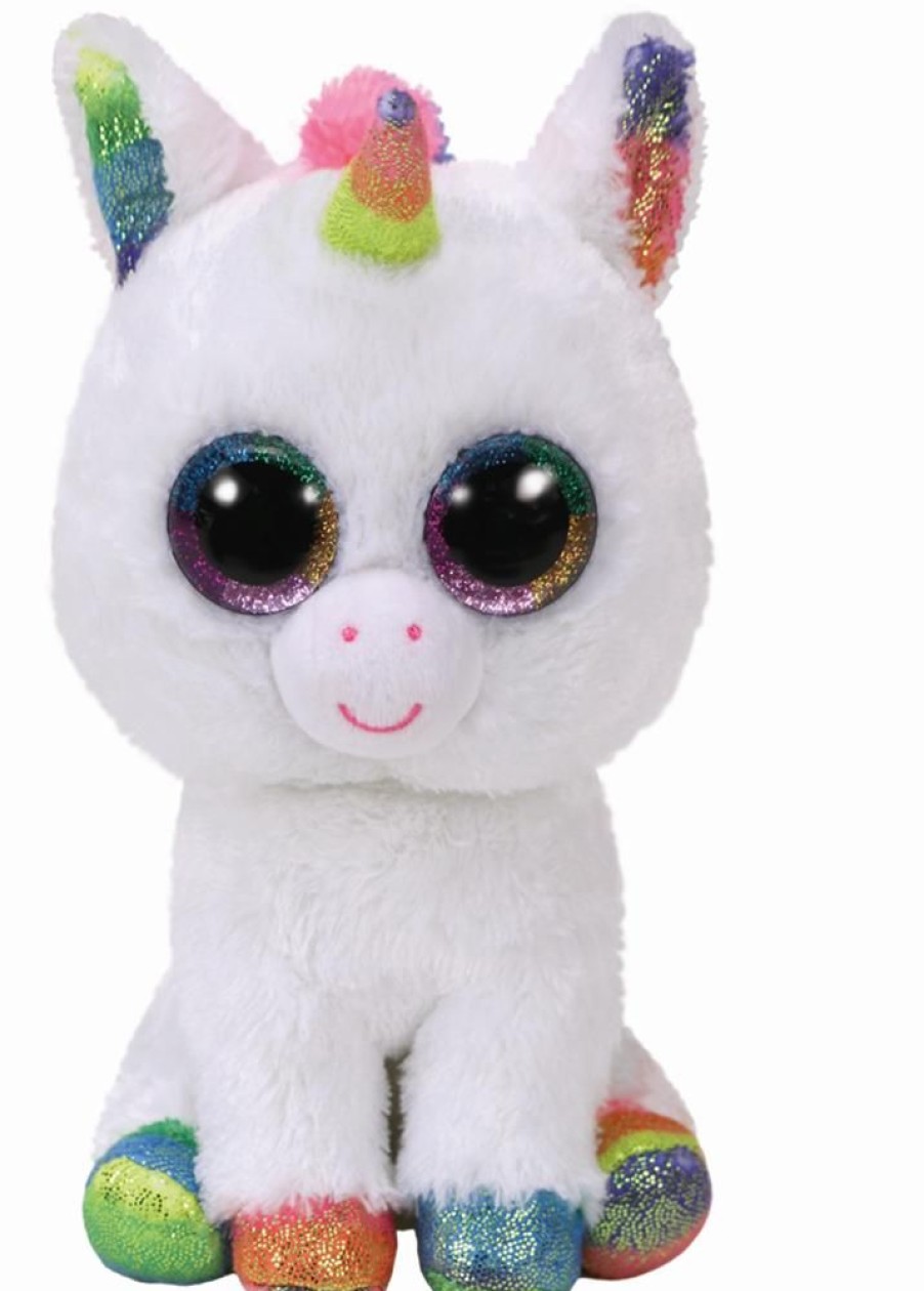 Spielzeug TY | Ty Beanie Boos Einhorn Blitz Weis 15Cm