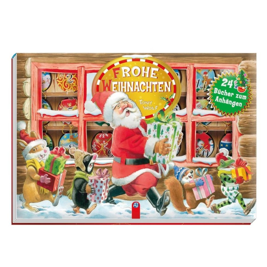 Spielzeug Edition Trötsch | Adventskalenderbuch Frohe Weihnachten- 24 Buchlein