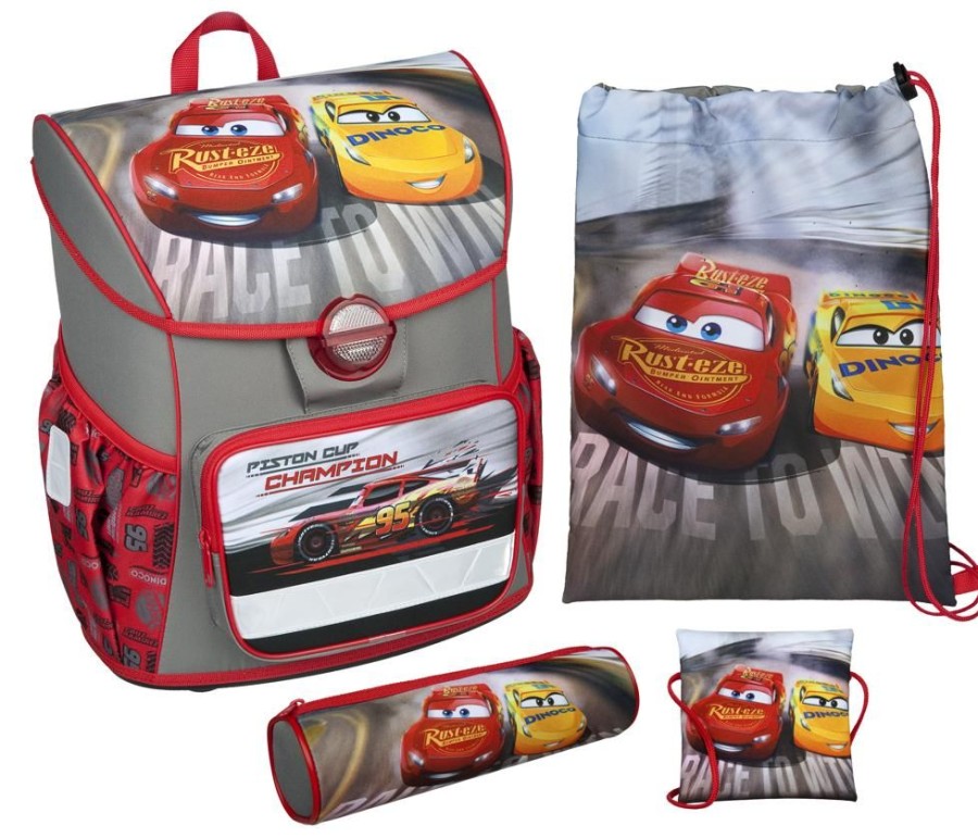 Spielzeug Scooli | Scooli Cosmos Schulranzenset 4-Teilig Disney Cars