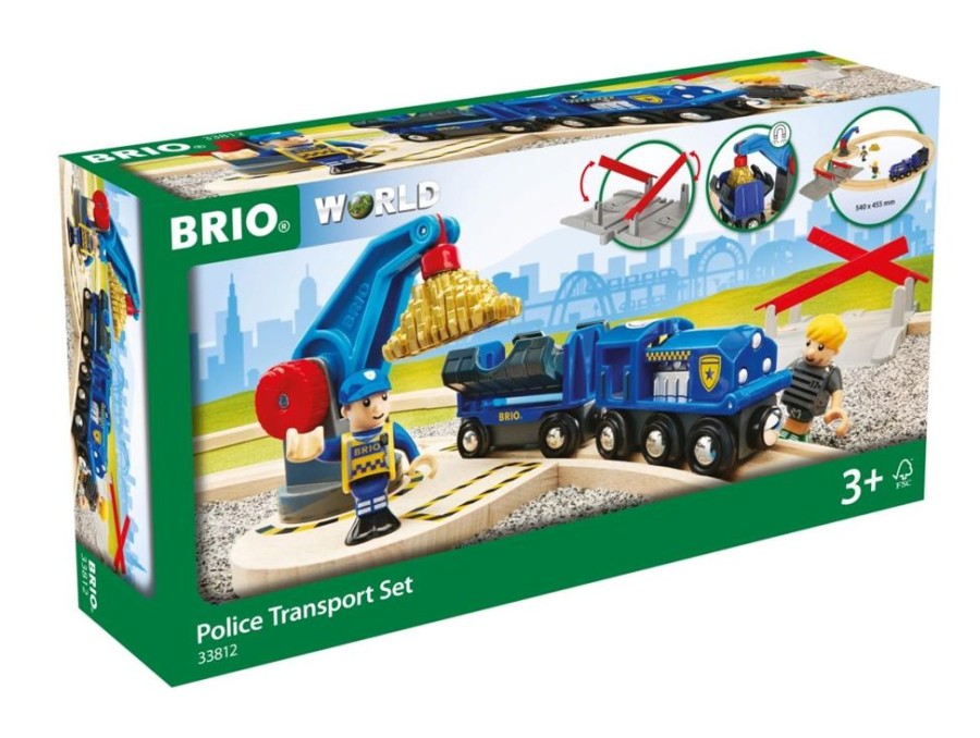 Spielzeug BRIO | Brio Polizei Goldtransport-Set