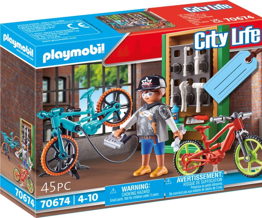 Spielzeug Playmobil | Playmobil City Life 70674 Geschenkset E Bike