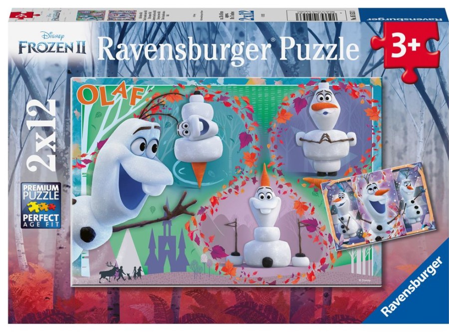 Spielzeug Ravensburger | Ravensburger Puzzle Alle Lieben Olaf 2X12T