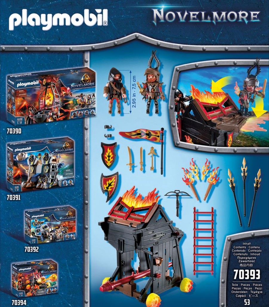 Spielzeug Playmobil | Playmobil 70393 Burnham Raiders Feuerrammbock