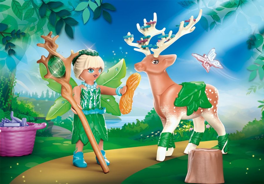 Spielzeug Playmobil | Playmobil 70806 Forest Fairy Mit Seelentier