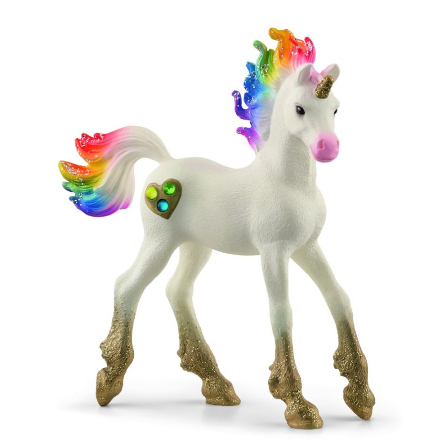 Spielzeug Schleich | Schleich 70727 Regenbogeneinhorn Fohlen