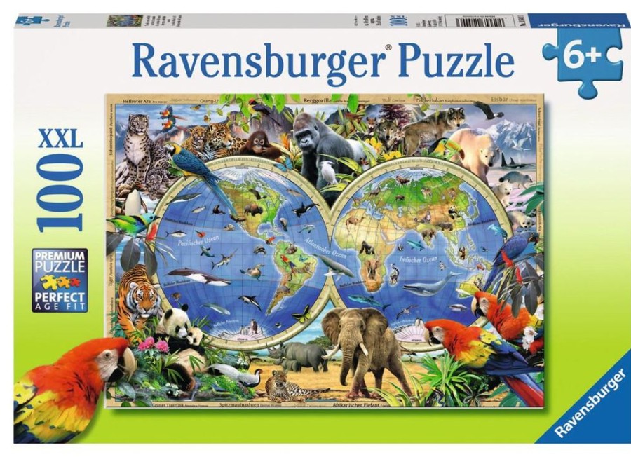 Spielzeug Ravensburger | Ravensburger Puzzle Tierisch Um Die Welt 100 Teile